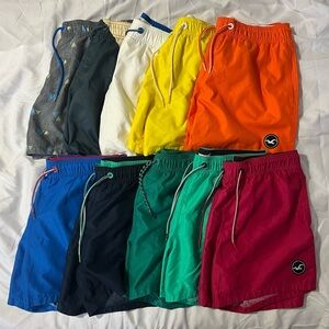 Hollister guard swim trunks 5.5” inseam lot of 10